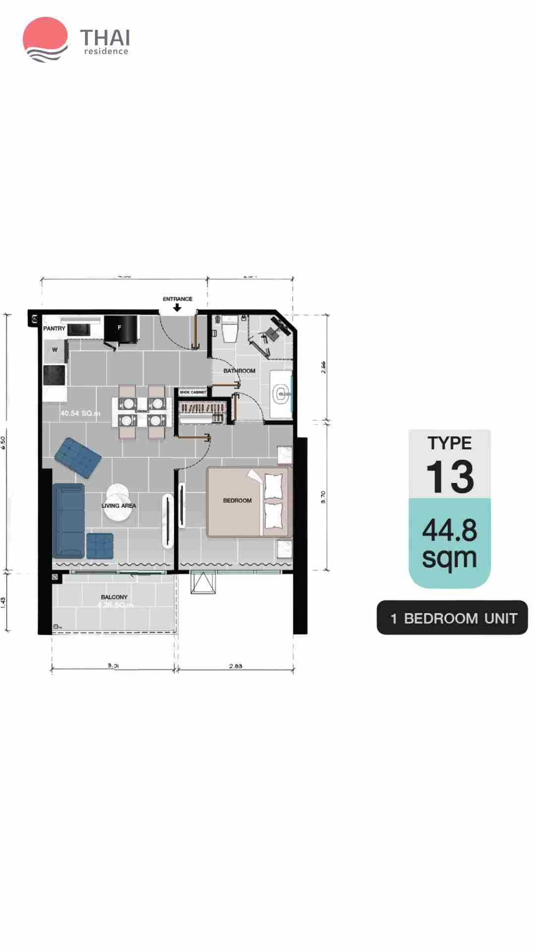 ЖК Copacabana Coral Reef планировки 1-комнатная от 32.1 м2 - 77.8 м2 19 фото