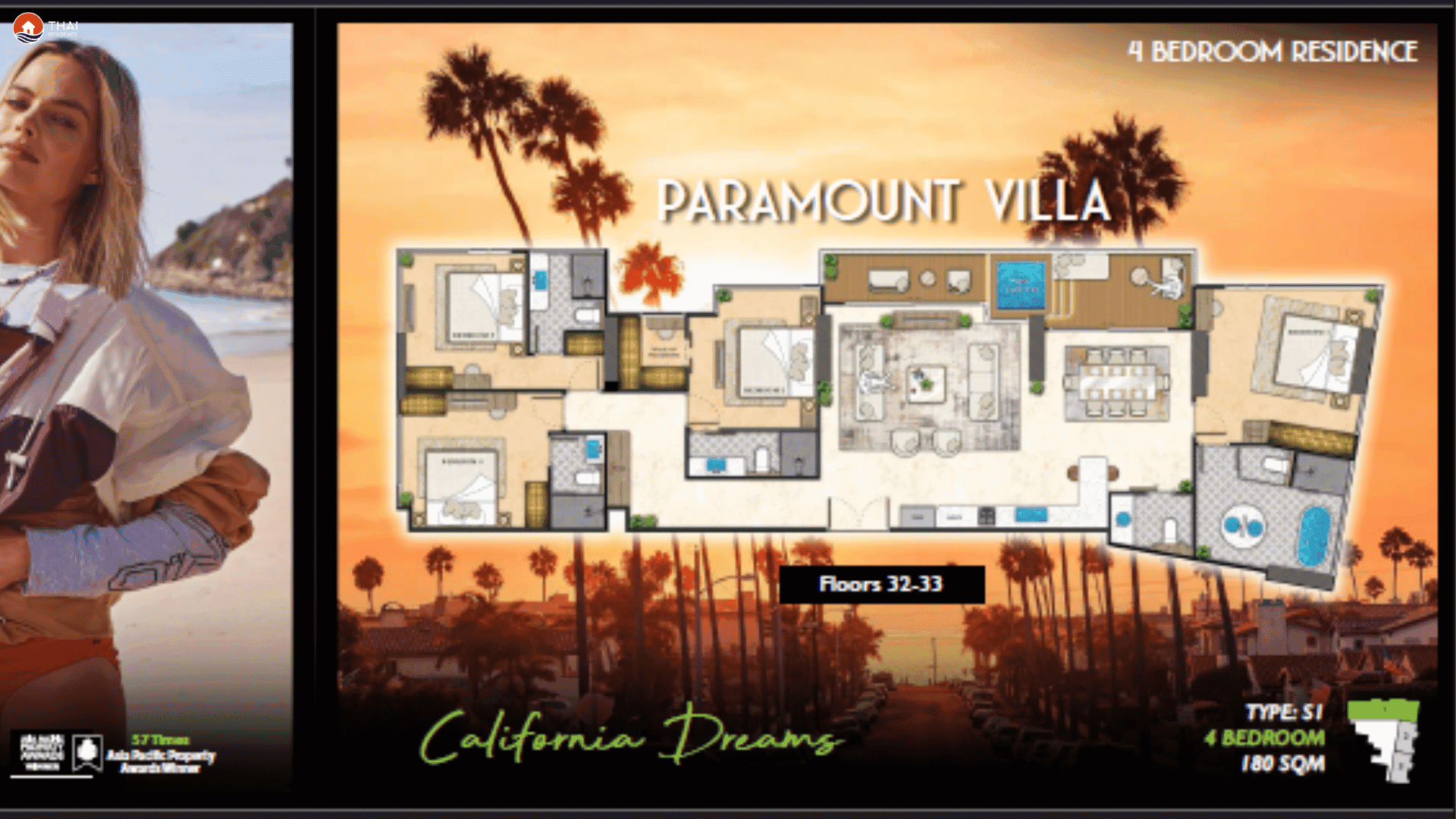 ЖК Riviera Santa Monica планировки 4-комнатная от 106 м2 - 325 м2 2 фото