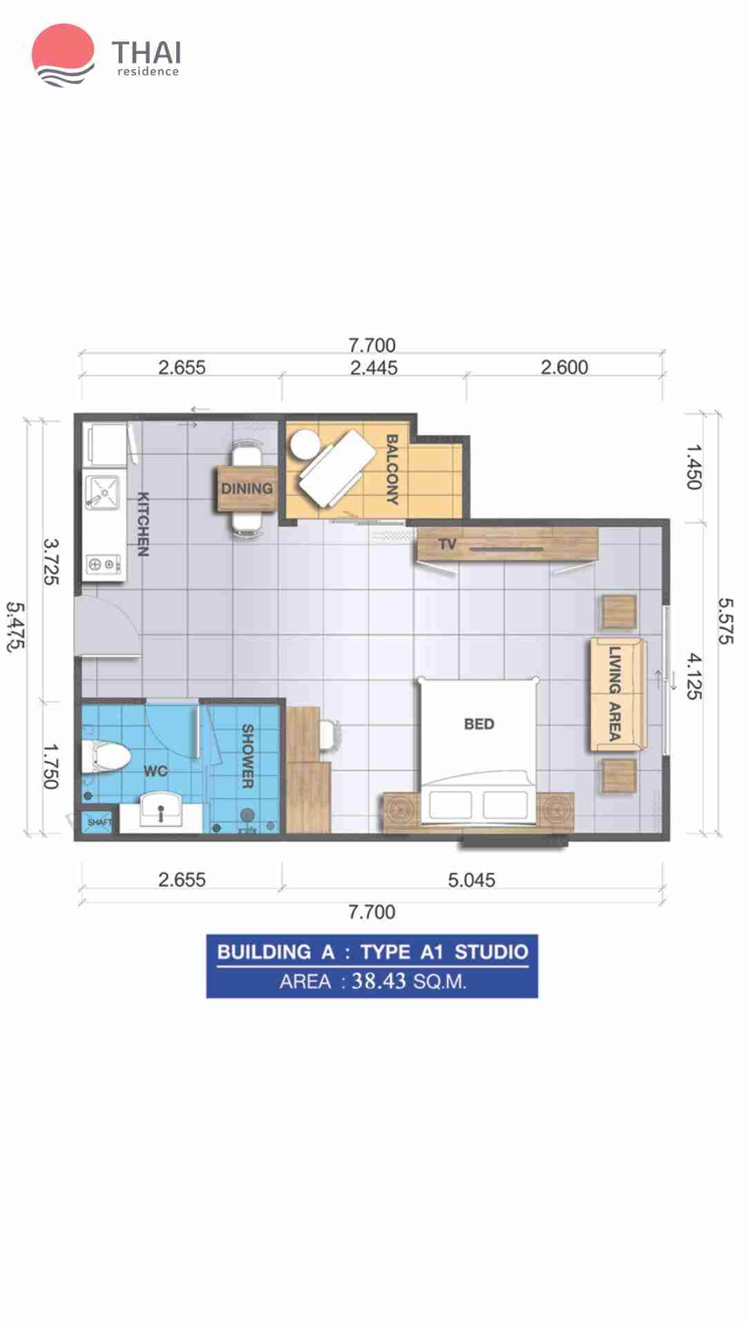 ЖК Whale Marina Condominium планировки Студия от 28.96 м2 - 40.48 м2 2 фото