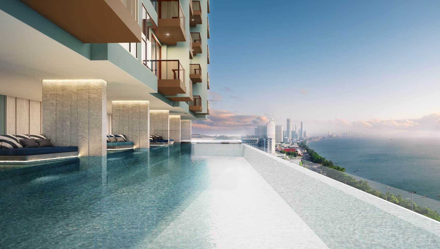 Arom Jomtien Бассейн-инфинити
