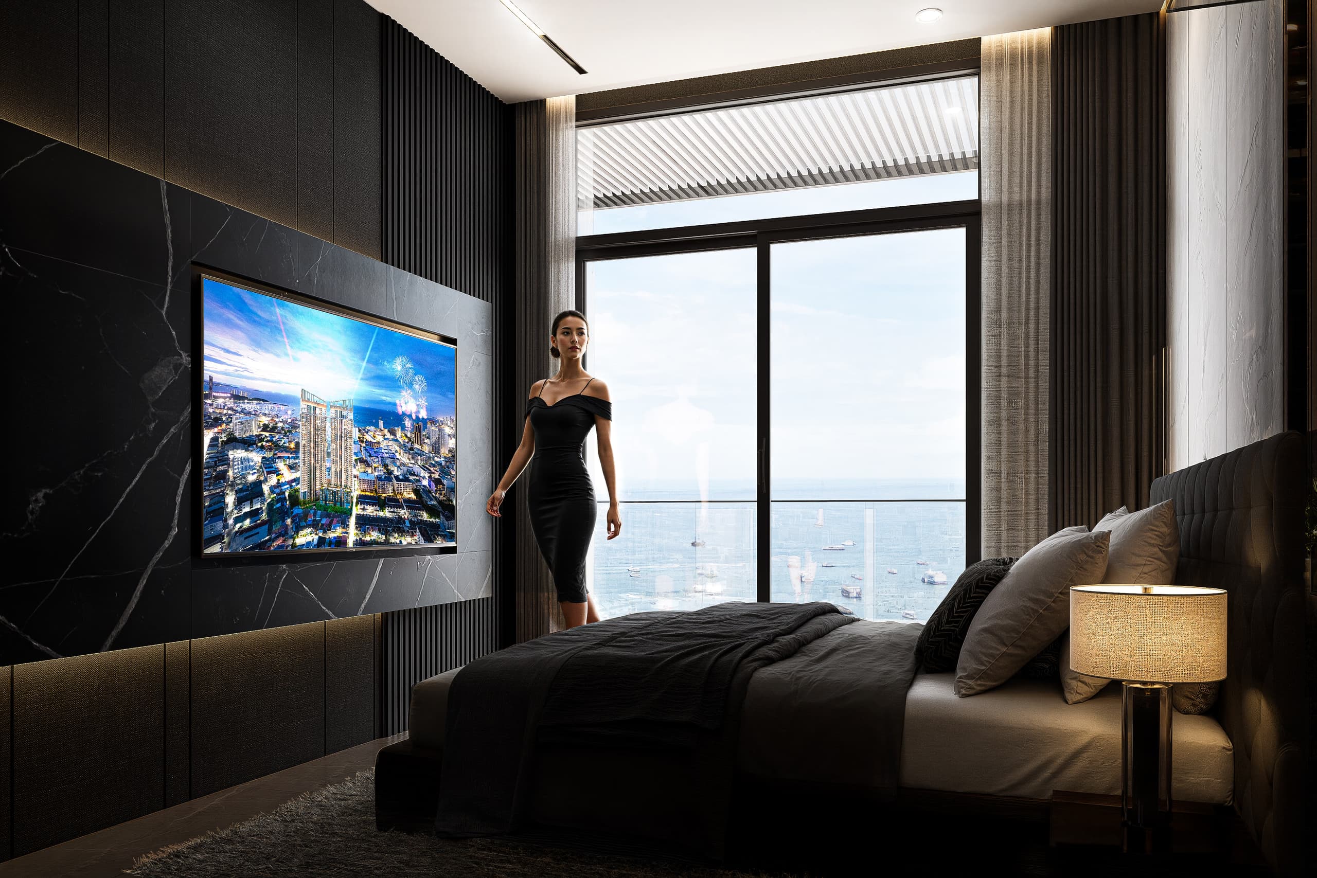 2-комнатная Grand Bay View 2