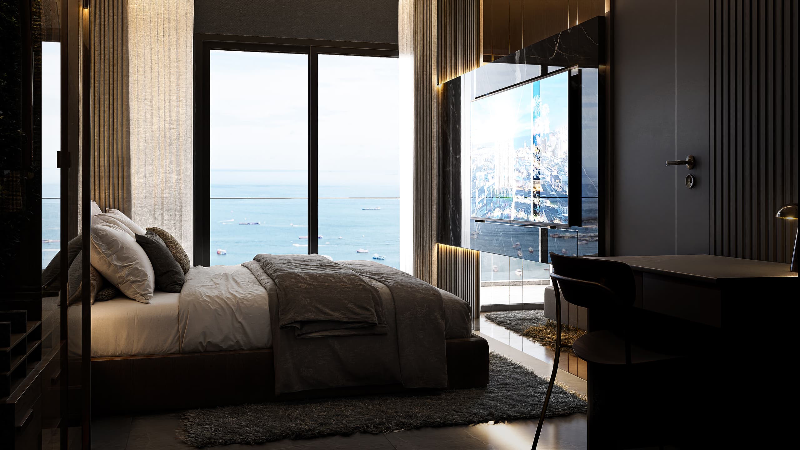 2-комнатная Grand Bay View 13