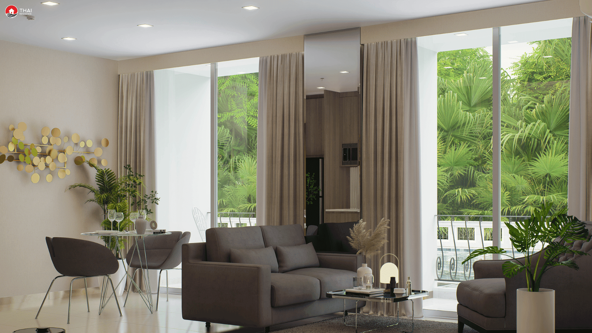 1-комнатная Harmonia City Garden 9