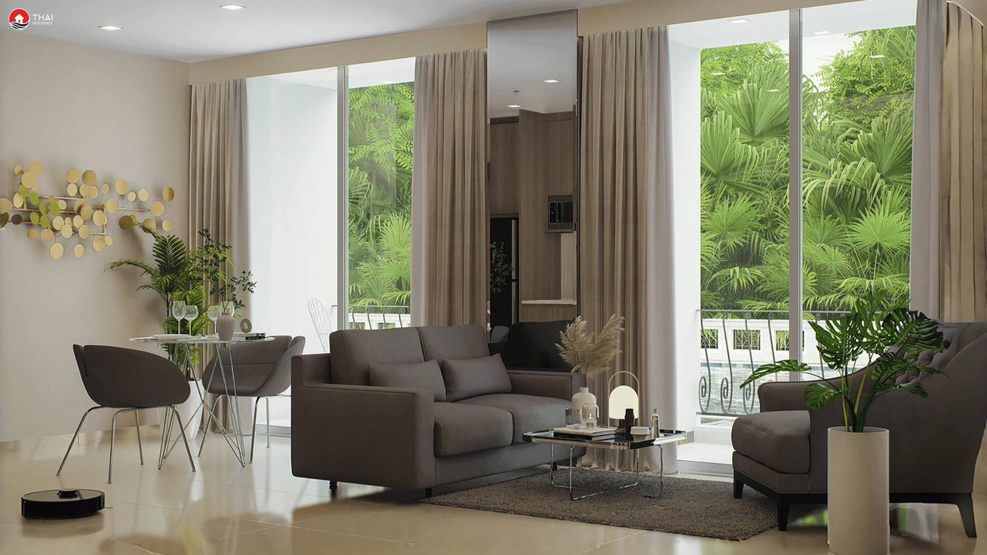 1-комнатная Harmonia City Garden 11