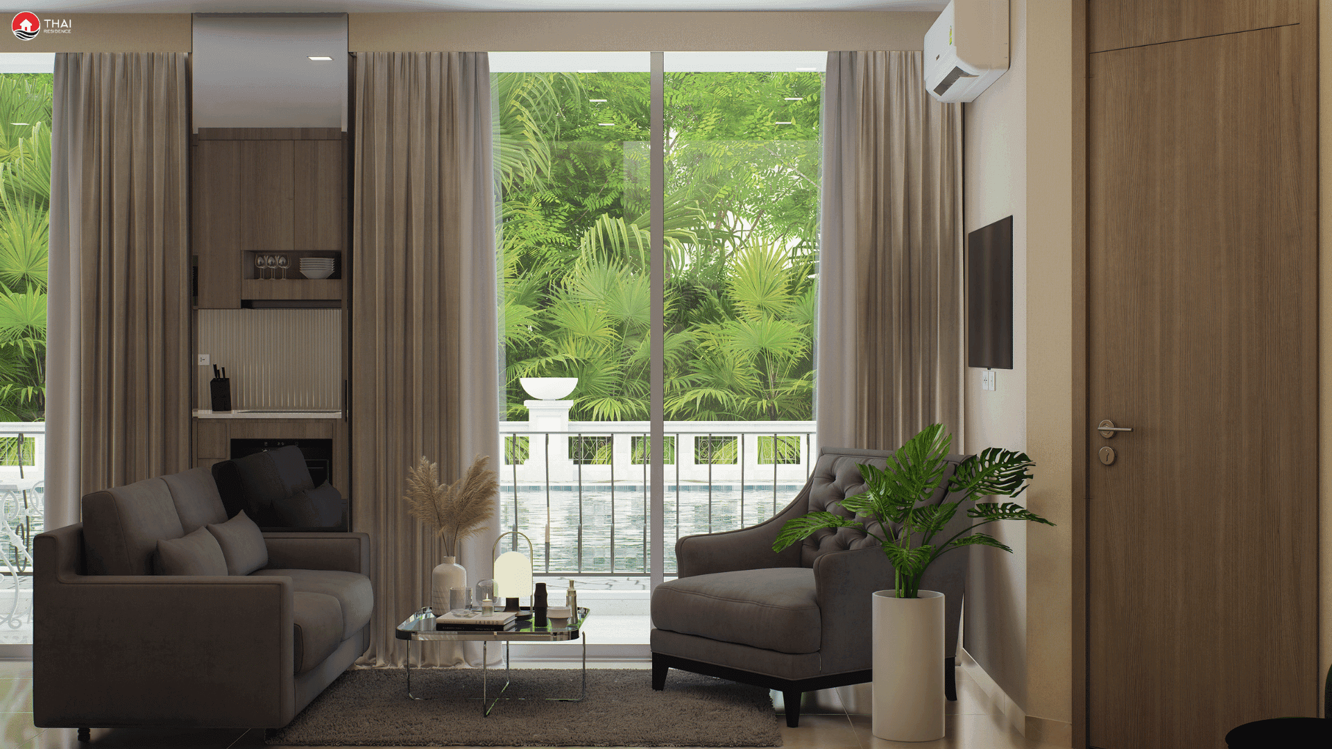 1-комнатная Harmonia City Garden 15