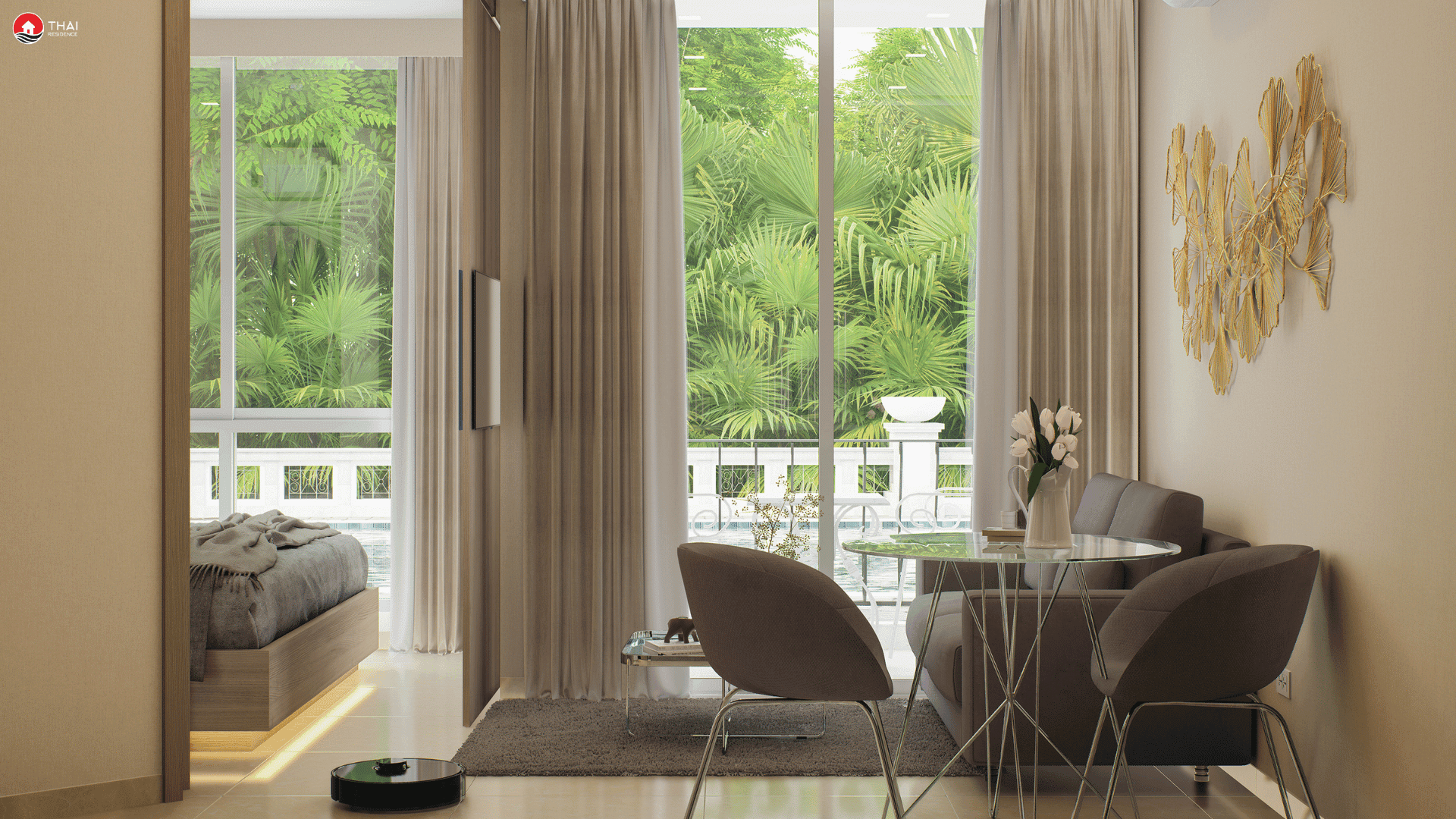 1-комнатная Harmonia City Garden 16