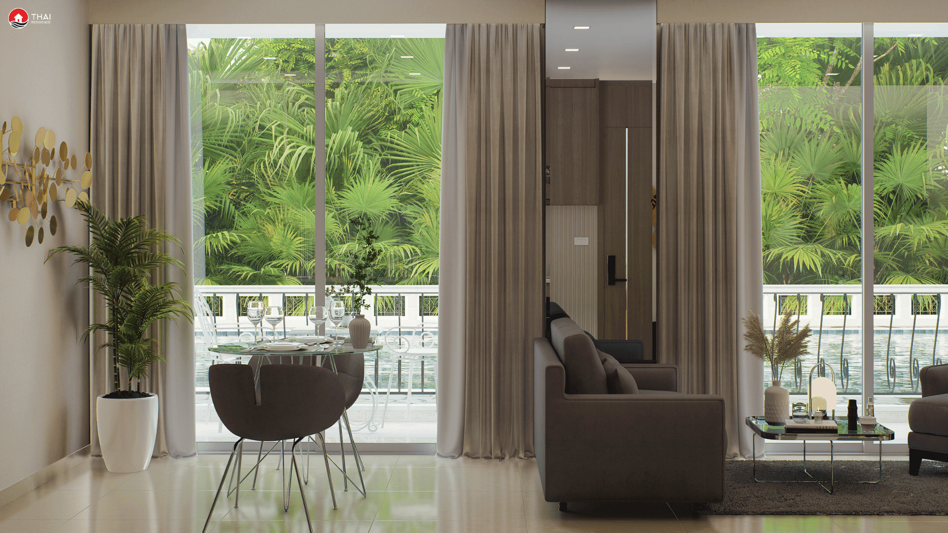 1-комнатная Harmonia City Garden 17