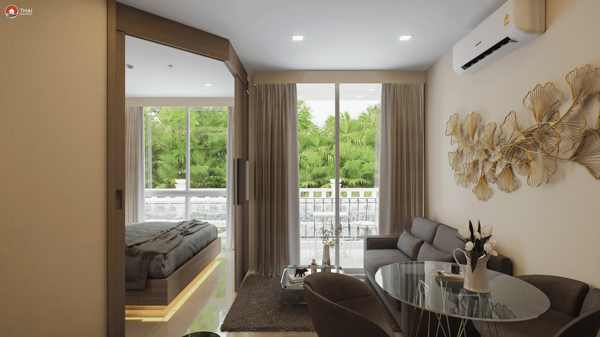 1-комнатная Harmonia City Garden 30