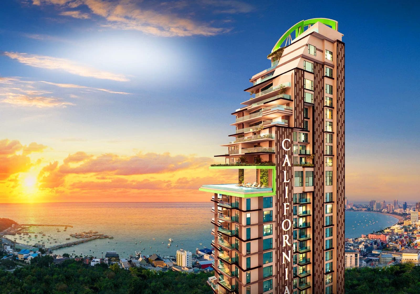 Condo The Riviera California, Pratumnak, Pattaya - photo 1