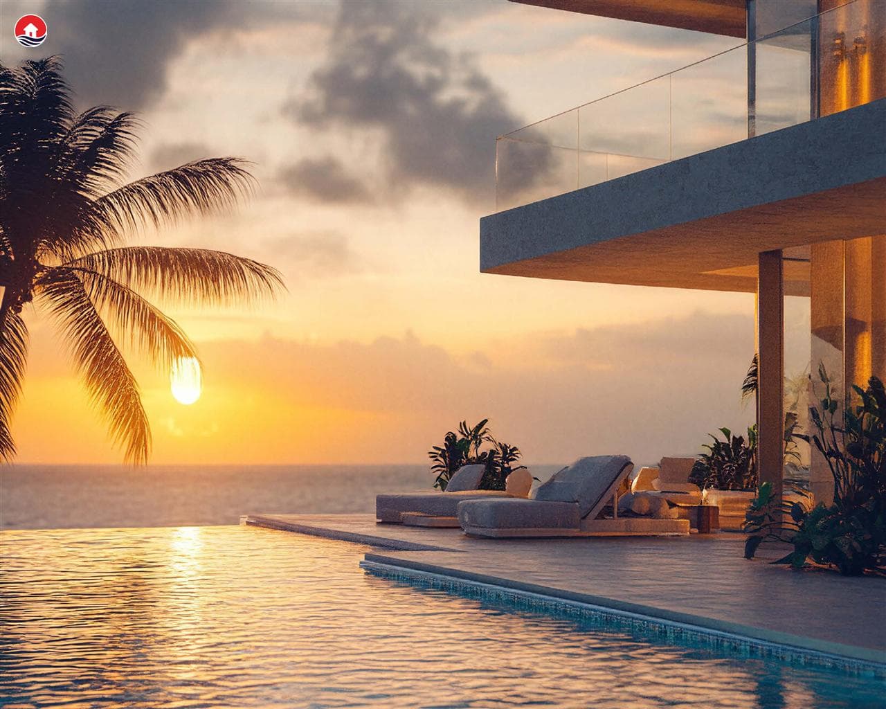 Sky pool on the 28th floor