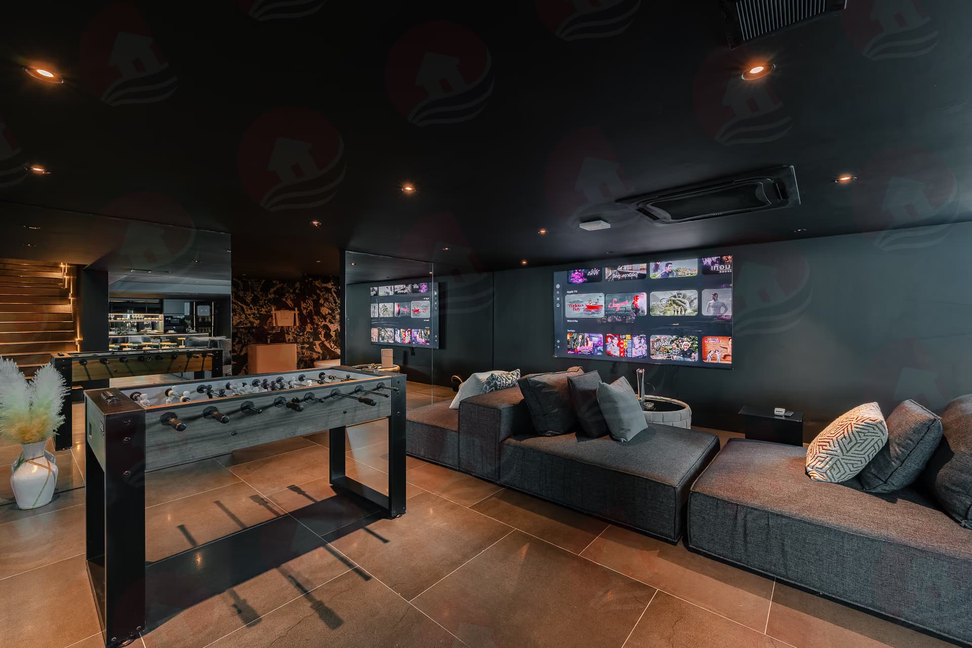 Комната отдыха Man Cave в вилле A