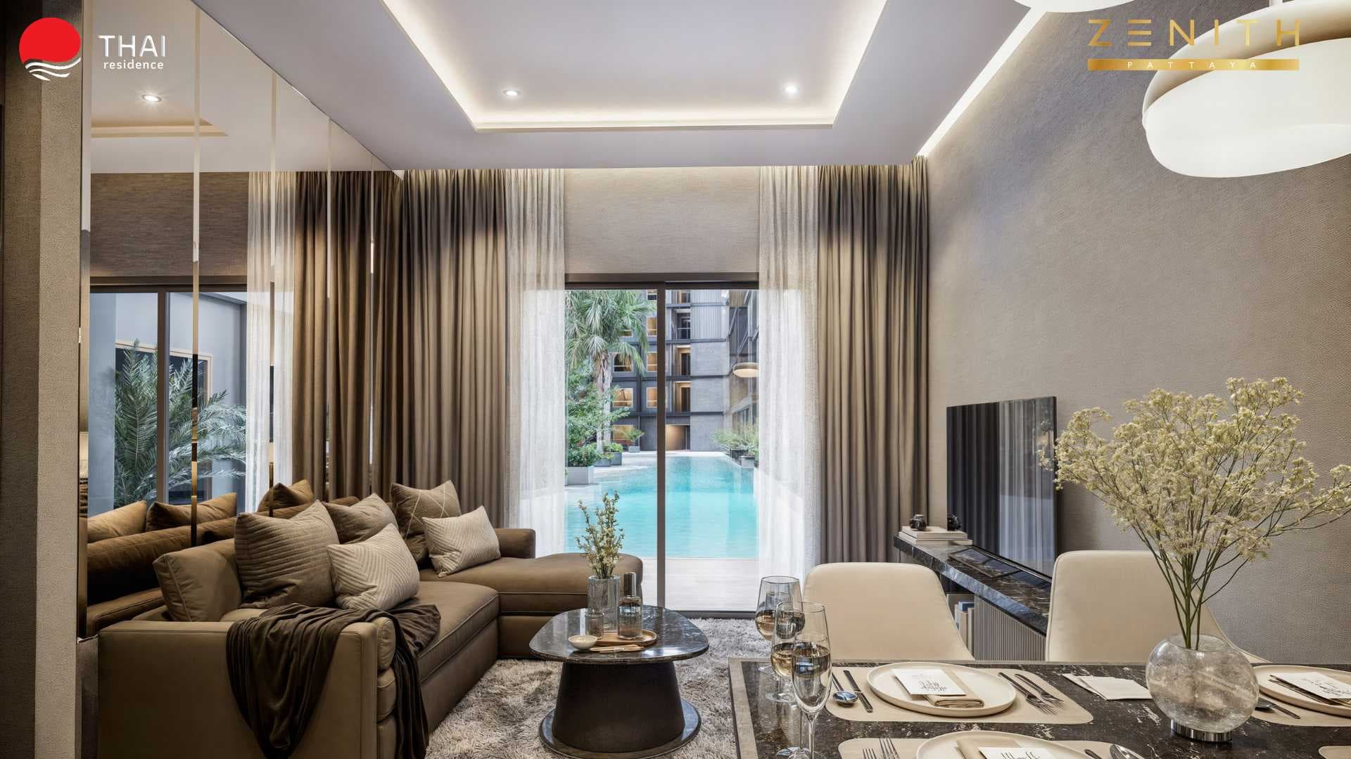 2-комнатная Zenith Pattaya 1