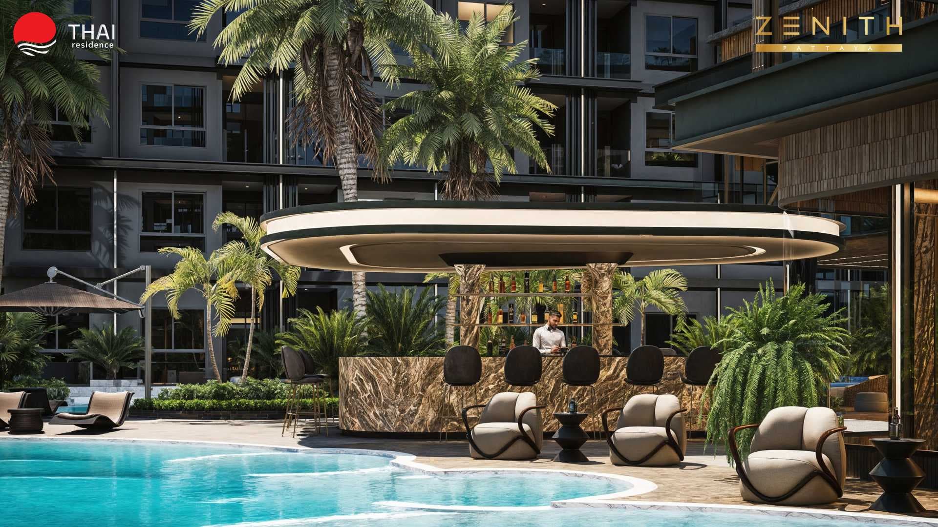 Zenith Pattaya Бассейн с баром