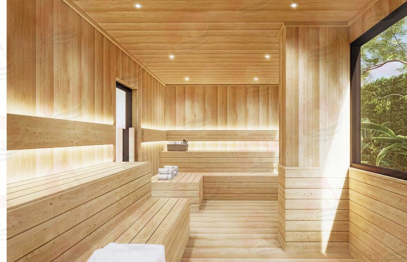 Sauna and steam room