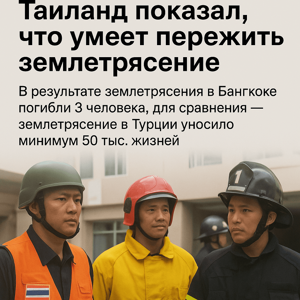Землятрясение в Бангкоке. Таиланд показал, что умеет пережить землятрясение