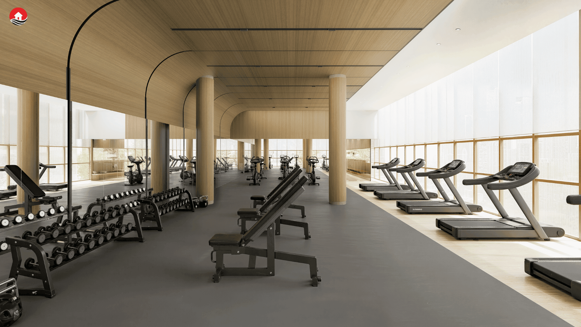 Современный фитнес-зал