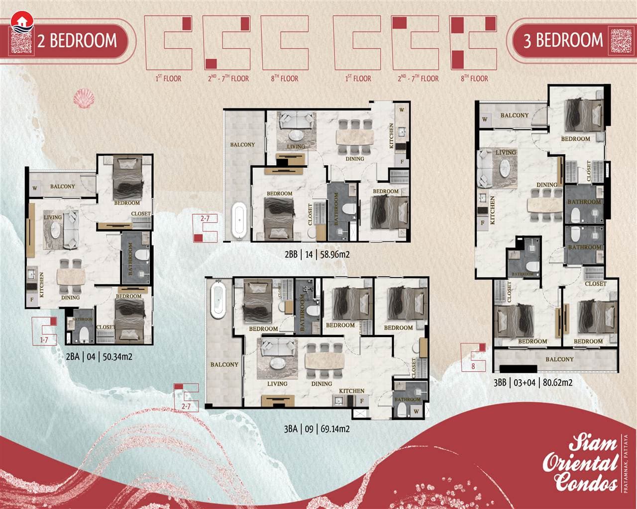 Condo Siam Oriental Beach, Pratamnak, Pattaya - photo 6