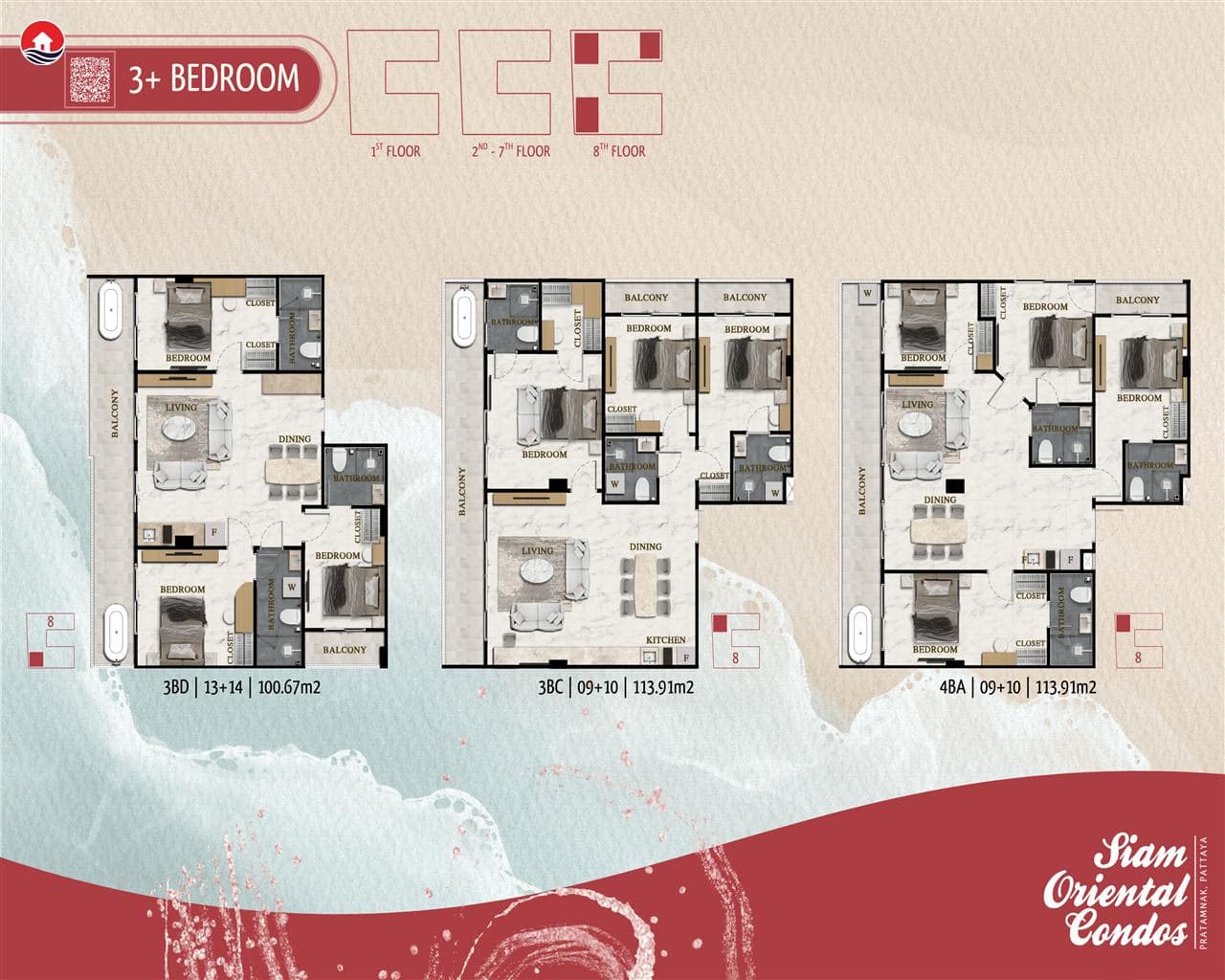 Condo Siam Oriental Beach, Pratamnak, Pattaya - photo 7
