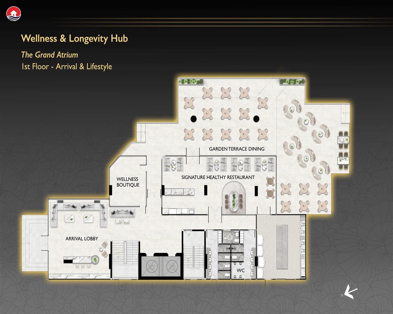 Grand Atrium — Healthy Restaurant & Wellness Boutique