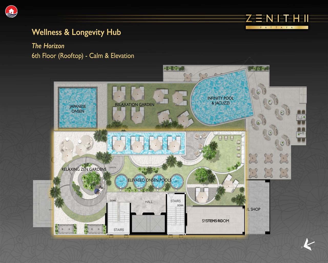The Horizon — Rooftop Zen Gardens & Elevated Infinity Pool